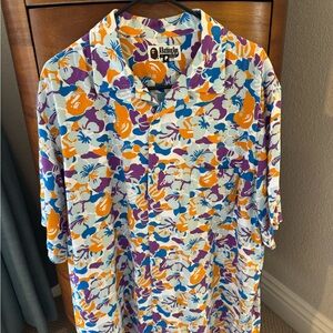 Kahala Men's Vibrant Floral Button Down Shirt